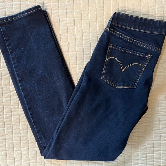 LEVI'S Slight Curve Classic Rise Slim Jeans, Dark Wash, Size 27 - Picture 1 of 9